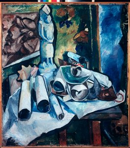 Still Life with Paper Rolls