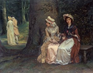 Unrequited Love, A Scene from Much Ado about Nothing by Oliver William Williams
