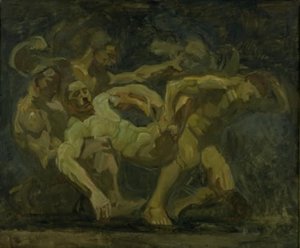 The Fight for the Corpse of Patroclus by Oluf Hartmann