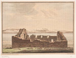Church Ruin in Greenland. Illustration to W.A. Graah. Expedition to the East Coast of Greenland