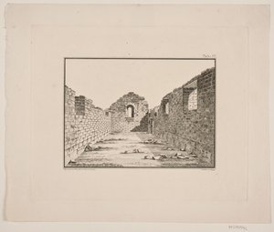Church Ruin in Greenland. Illustration for W.A. Graah. Expedition to the East Coast of Greenland