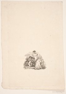 Seated Lady and Cupid