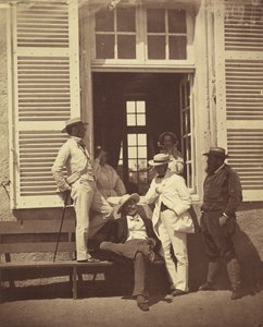 Quelques familiers de Louis Robert, ca. 1860 by Olympe Aguado