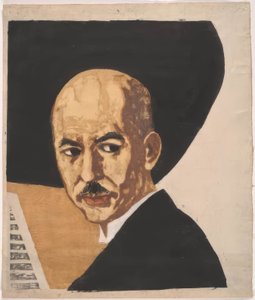 Portrait of Yamada Kosaku by Onchi Kôshirô