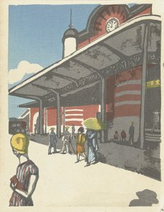 Tokyo Station by Onchi Kôshirô