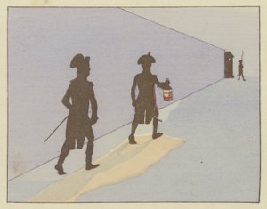 A Lieutenant in Valence in 1785, Napoleon made the night patrol every day by Onfray de Breville Job