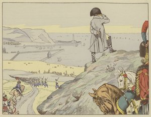 At the Camp of Boulogne, Napoleon Looked Constantly Across the Channel Towards England, September 1803 by Onfray de Breville Job