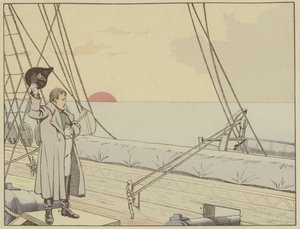 Napoleon on Board HMS Bellerophon After Having Surrendered Himself to the British, 15 July 1815 by Onfray de Breville Job