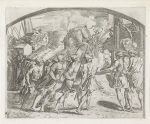 Fall of Jericho (series title: Paintings in the Loggia of Raphael)