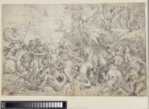 Passage Through the Red Sea by Orazio Farinati