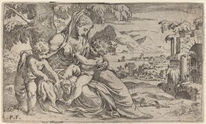 Madonna and Child with John the Baptist