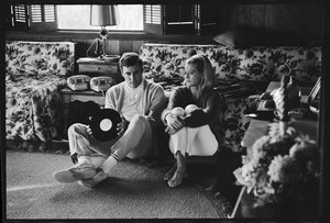Burt Bacharach at home with Angie Dickinson