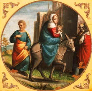 Return from Flight into Egypt by Ortolano (c.1488 c.1525)