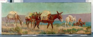 Anheuser-Busch Pack Mules by Oscar Edward Berninghaus
