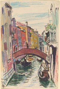 Canal, Venice by Oscar F. Bluemner
