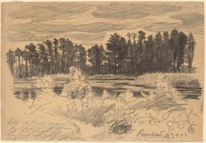 Riverhead, Long Island by Oscar F. Bluemner