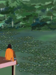 Rainy Green Lake by Osheensgallery