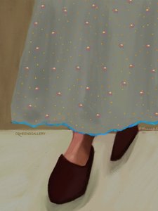Walking in Polka Dots by Osheensgallery