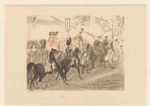 Soldiers Escorting a Carriage
