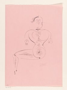 Seated Figure by Oskar Schlemmer (signed by artist)