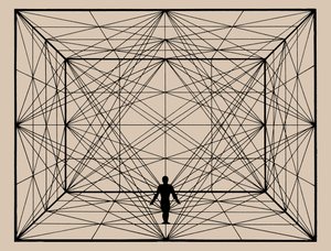 Figure in Space with Plane Geometry and Spatial Delineations by Oskar Schlemmer