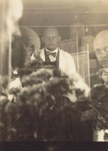 [Oskar Schlemmer at Prellerstrasse Studio] by Oskar Schlemmer