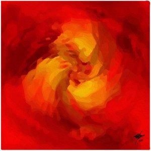 Abstract Fiery Swirl by Osvaldo Russo