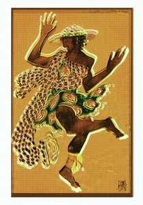 Golden Dancer with Hat by Osvaldo Russo