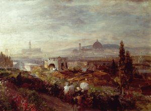 View of Florence by Oswald Achenbach