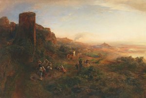 Evening Mood in the Alban Hills by Oswald Achenbach