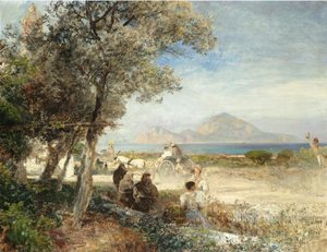 Views of the Gulf of Naples by Oswald Achenbach