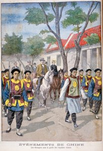 A Foreigner Under the Guard of Regular Chinese Army, China