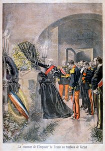 Emperor of Russia at the Tomb of Cornot, 1896
