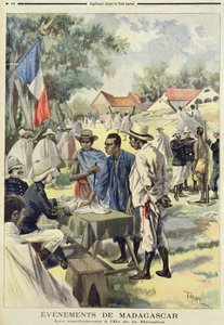 Enlisting Natives on the Island of La Reunion, from Le Petit Journal, 10th February 1895