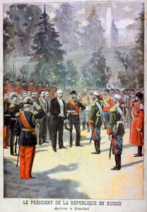 Felix Faure, President of France, Received at the Peterhof, St Petersburg, Russia