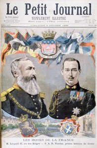 King Leopold II of Belgium and Prince Nicholas of Greece and Denmark, 1895