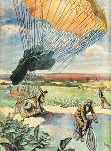Balloon Landing in an Open Field by Oswaldo Tofani