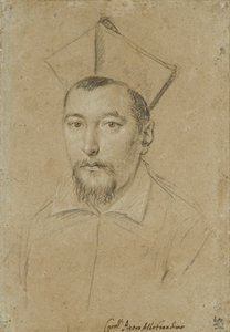 Portrait of Cardinal Pietro Aldobrandini by Ottavio Mario Leoni