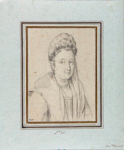 Portrait of Costanza Sforza di Santa Flora, Duchess of Sora and Wife of Giacomo Boncompagni. Drawing by Ottavio Leoni. Genes, Musei di Strada Nuova, inv 2431 by Ottavio Mario Leoni