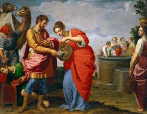 Rebecca and Eliezer at the Well by Ottavio Vannini