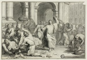 Christ Driving the Money-Changers from the Temple by Ottmar Elliger the Younger