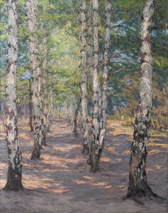 Birch Path on the Heller Near Dresden by Otto Altenkirch