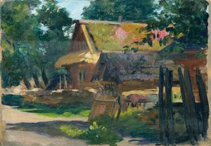 Two Thatched Farmhouses