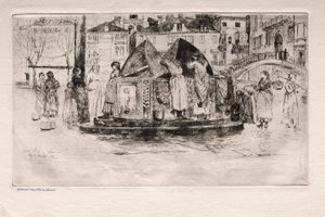 Etchings of Venice: Pozzo San Vio, 1882 by Otto H. Bacher