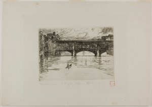 Ponte Vecchio, Destroyed Plate