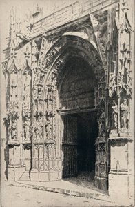 Entrance of the Church of St Merri, 1915