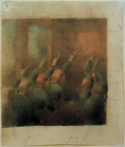 Hands Raised (Answers). Study III by Otto Meyer Amden