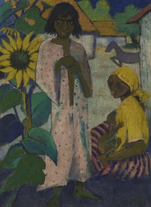 Gypsies with Sunflowers by Otto Mueller