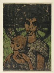 Gypsy Madonna by Otto Mueller