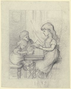 Acted School Scene by Otto Scholderer